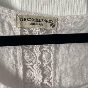 White linen top